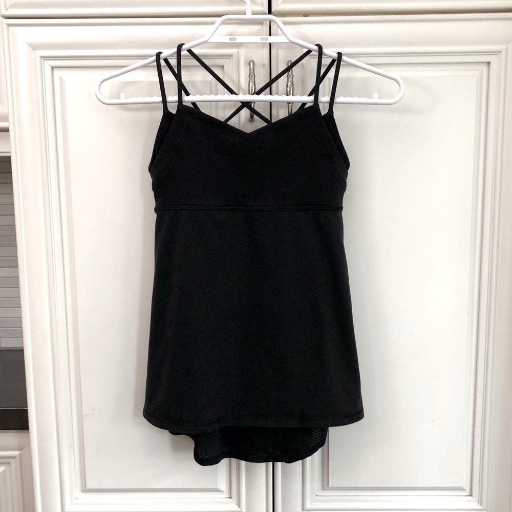 Ivivva by Lululemon pretty cross back tank top